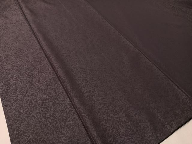 平和屋着物●紋屋井関 御寮織 お召 桐竹鳳凰文 褐色 正絹 逸品 CABC2672vp