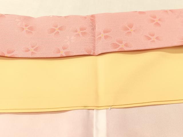 平和屋着物●小振袖 舞花丸文 暈し染め 洗える着物 CABC2694vp