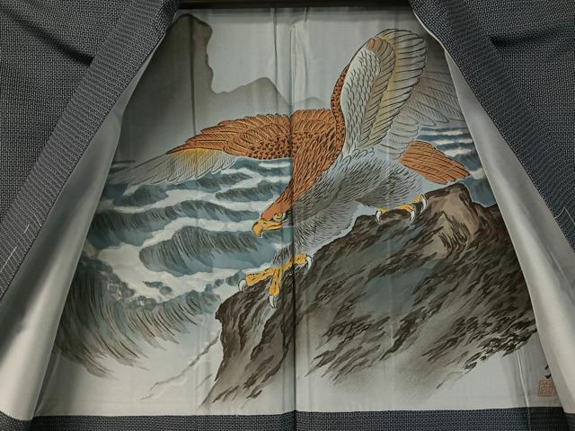 平和屋着物●男性 本場大島紬 アンサンブル 100亀甲 総詰め 正絹 逸品 未使用 CABC2719vp