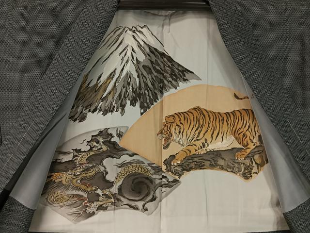 平和屋着物●男性 本場大島紬 アンサンブル 100亀甲 総詰め 正絹 逸品 未使用 CABC2721vp