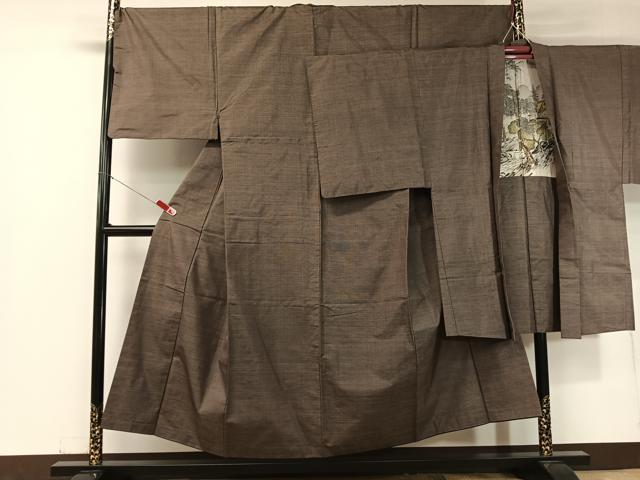平和屋着物●男性 本場大島紬 アンサンブル 9マルキ 正絹 逸品 CABC2725vp