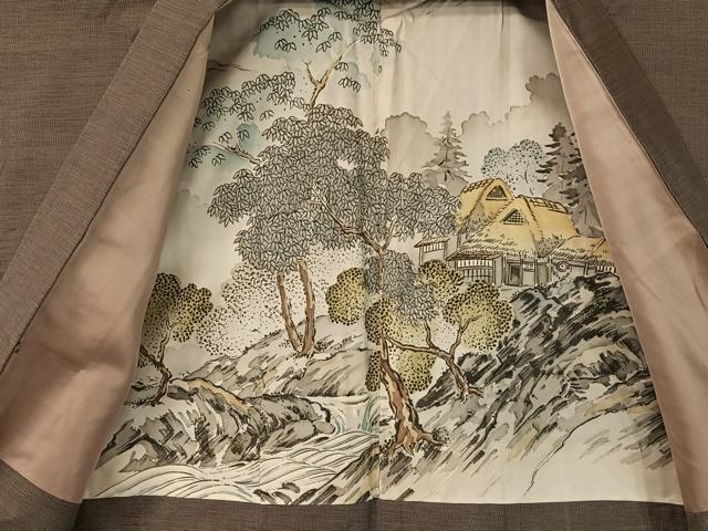平和屋着物●男性 本場大島紬 アンサンブル 9マルキ 正絹 逸品 CABC2725vp