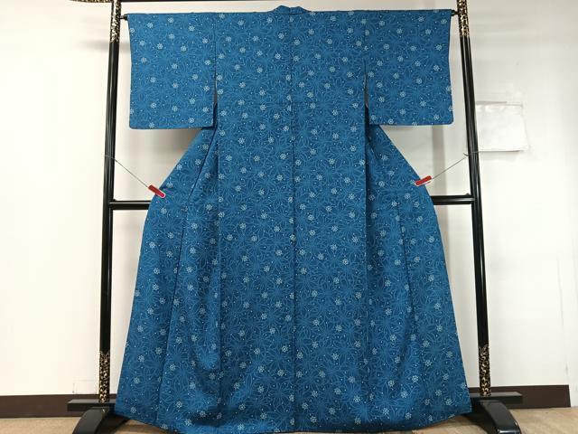 平和屋着物●上質な小紋 舞花文 正絹 逸品 CABC2755vp