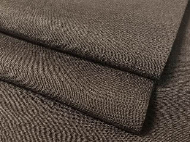 平和屋着物●上質な紬 滅紫色 正絹 逸品 CABC2762vp