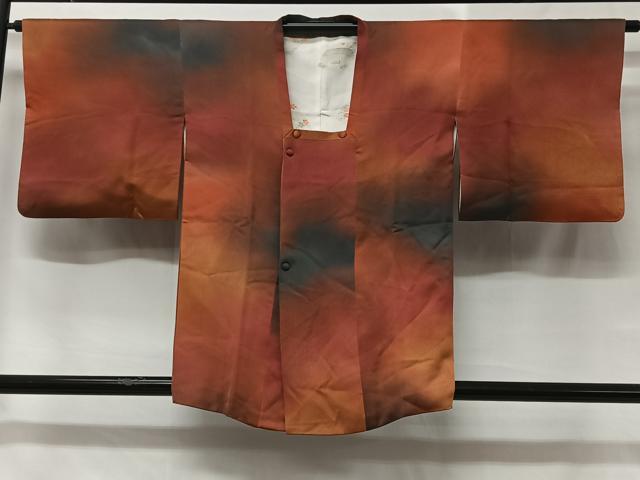 平和屋着物#道行コート 霞文 暈し染め 正絹 逸品 CABC2987ua