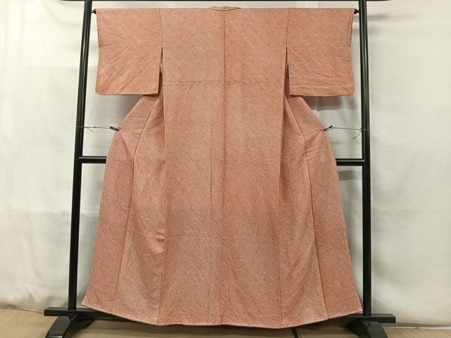 平和屋着物■大変加工の良い総絞り小紋 正絹 逸品 CABC3052ua