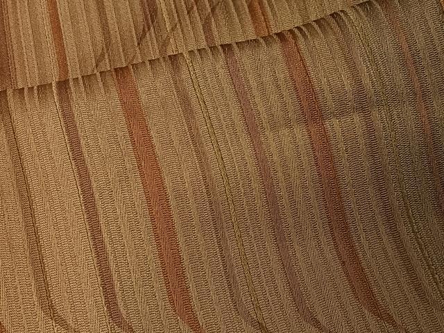 平和屋着物#道行コート 地紋起こし 変わり縞 暈し染め 正絹 逸品 CABC3114ua