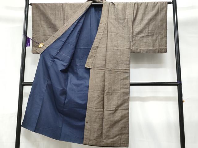 平和屋着物■本場大島紬 本場大島紬 横段文 正絹 逸品 CABC3645fb