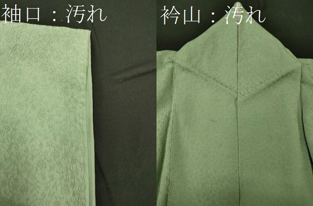 平和屋着物■色留訪問着 刺繍 草葉文 金銀彩 正絹 逸品 CABC4093oy
