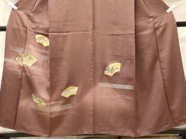 平和屋着物■訪問着 地紙草花文 藤花房 暈し染め 金銀彩 正絹 逸品 CABC4102oy