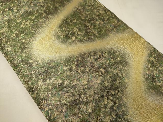 平和屋着物◎全通柄袋帯 流線文 正絹 逸品 CABC4183oy