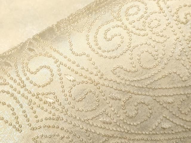 平和屋着物▼中国三大刺繍 相良刺繍 総刺繍 太鼓柄袋帯 正倉院 引箔 正絹 逸品 CABC4556dy