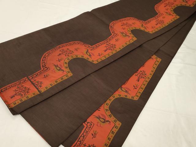 平和屋着物●名門木屋太 今河織物 六通柄袋帯 花鳥文 正絹 逸品 CABC4648dy