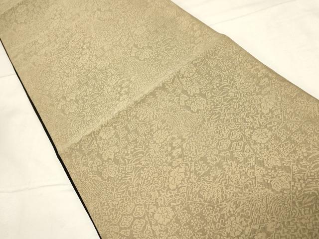 平和屋着物●両面 六通柄袋帯 源氏香 金糸 正絹 逸品 CABC4708dy