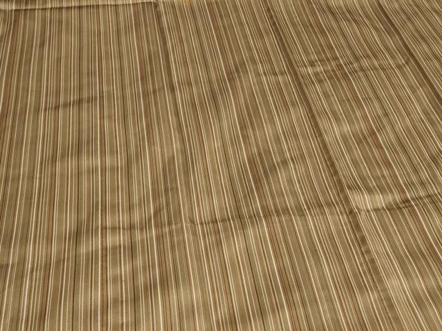 平和屋着物#道行コート 単衣 縞 ロング丈 正絹 逸品 CABC4928in