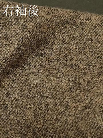 平和屋着物#男性 和装コート 角袖 霞文 ロング丈 交織 CABC5027in