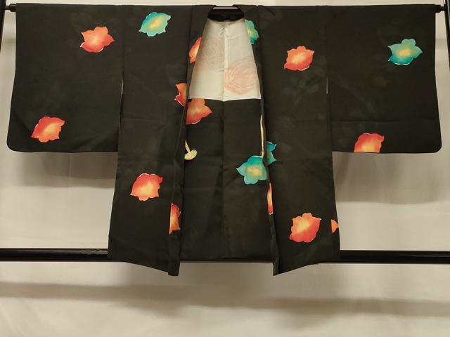 平和屋着物＃羽織　地紋起こし　花唐草文　暈し染め　正絹　逸品　未使用　CABF1363in 平和屋着物＃羽織 地紋起こし 花唐草文 暈し染め 正絹 逸品 未使用