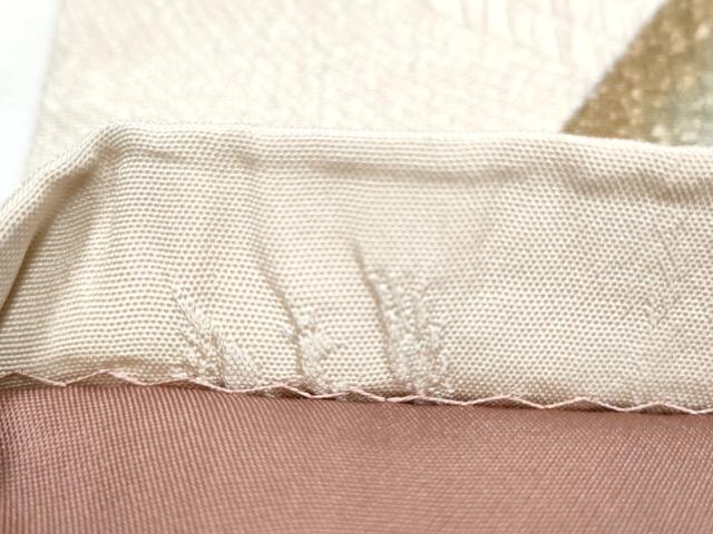 平和屋着物●博多織 鵬翔 全通柄袋帯 ふくれ織 霞文 正絹 逸品 CABC5232hy
