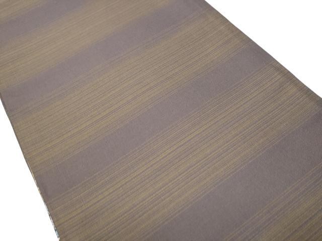 平和屋着物●両面 全通柄袋帯 横段花文 金糸 正絹 逸品 CABC5464hy