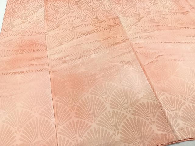 平和屋着物■上質な小紋 花青海波地紋 暈し染め 正絹 逸品 CABC5671xi