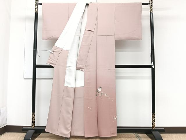 平和屋着物■色留訪問着 草花文 暈し染め 正絹 逸品 CABC5678xi