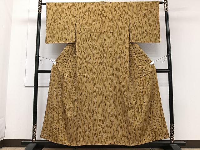 平和屋着物■上質な小紋 松葉文 正絹 逸品 未使用 CABC5685xi