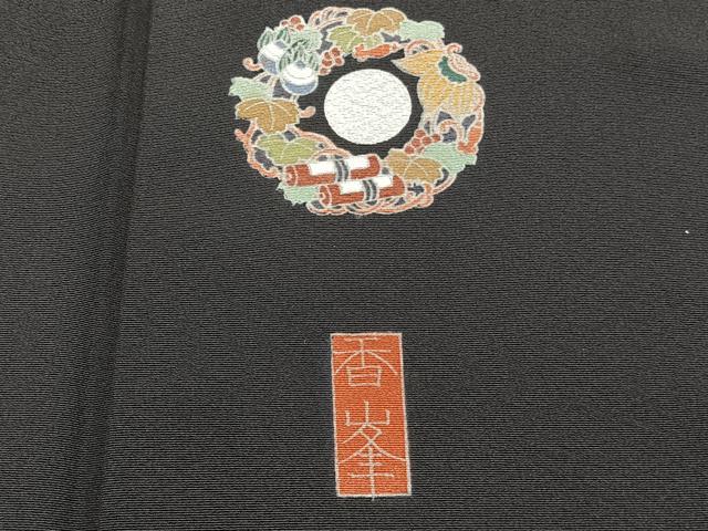 平和屋着物■豪華黒留袖 作家物 風景文 正絹 逸品 CABC5930xi