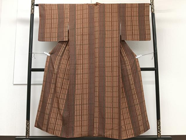 平和屋着物■上質な小紋 花間道 正絹 逸品 CABC5955xi