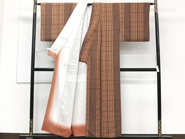 平和屋着物■上質な小紋 花間道 正絹 逸品 CABC5955xi