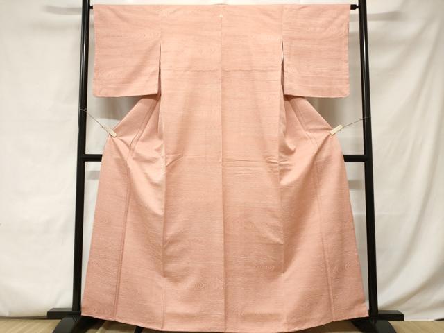平和屋着物■上質な小紋 杢目文様 正絹 逸品 未使用 CABC6119ev