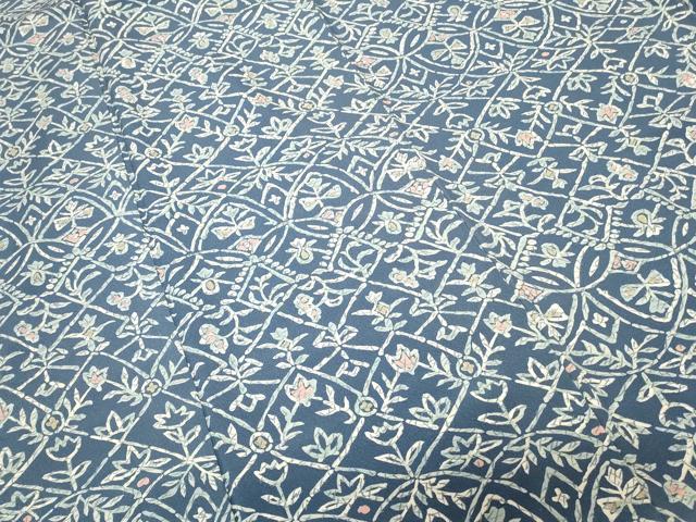 平和屋着物■上質な小紋 切嵌草花文 正絹 逸品 CABC6154ev