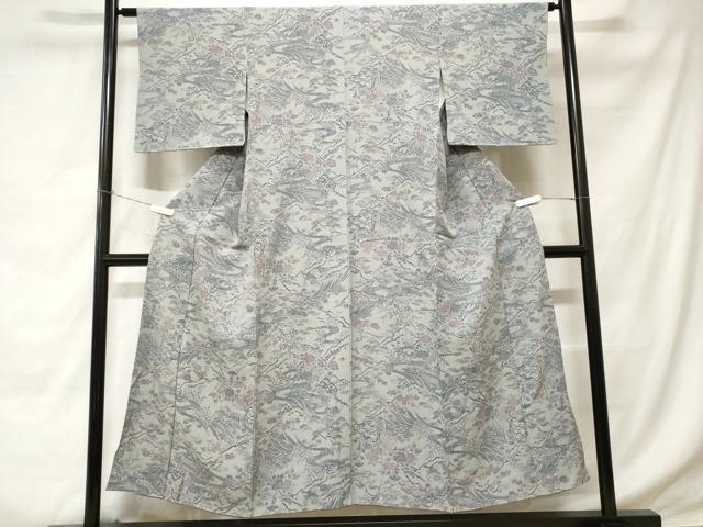 平和屋着物■上質な小紋 御所解文 正絹 逸品 CABC6226ev