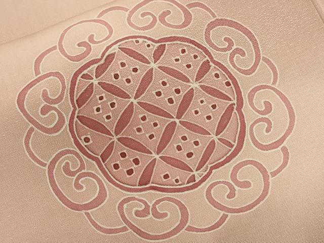 平和屋着物■訪問着 絵皿花文 暈し染め 正絹 逸品 CABC6275ev