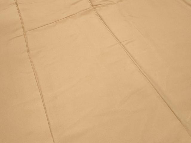 平和屋着物■上質な色無地 蜂蜜色 正絹 逸品 CABC6351ev