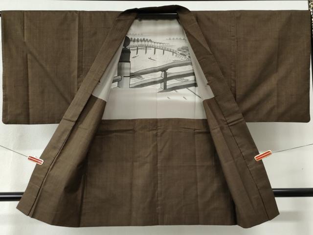 平和屋着物●男性 本場大島紬 アンサンブル 7マルキ 正絹 逸品 CABC6496yc