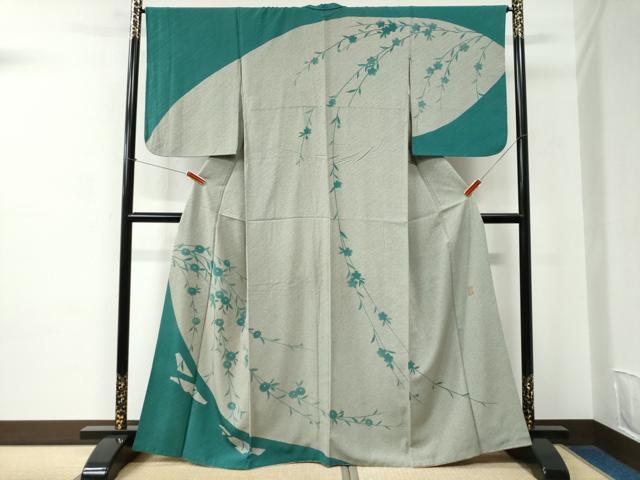 平和屋着物●訪問着 作家物 枝菊文 正絹 逸品 CABC6568yc