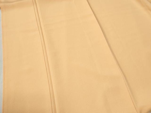 平和屋着物●上質な色無地 萱草色 ロング丈 正絹 逸品 CABC6610yc