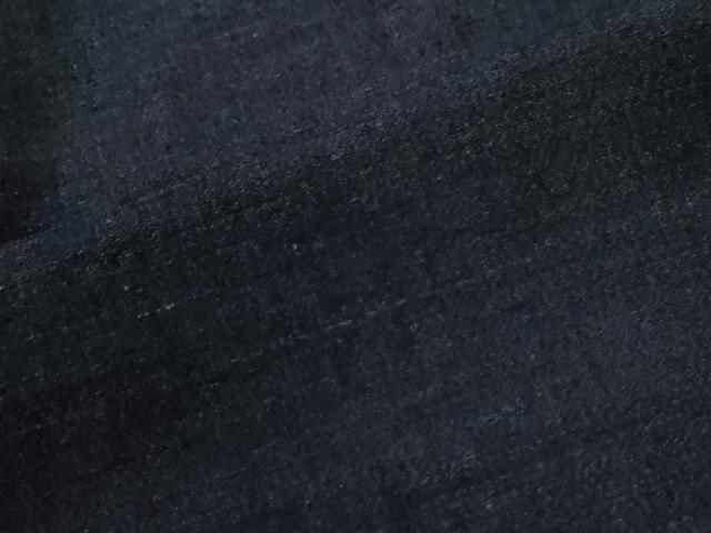 平和屋着物●男性 紬 アンサンブル 色無地 留紺色 正絹 逸品 未使用 CABC6611yc