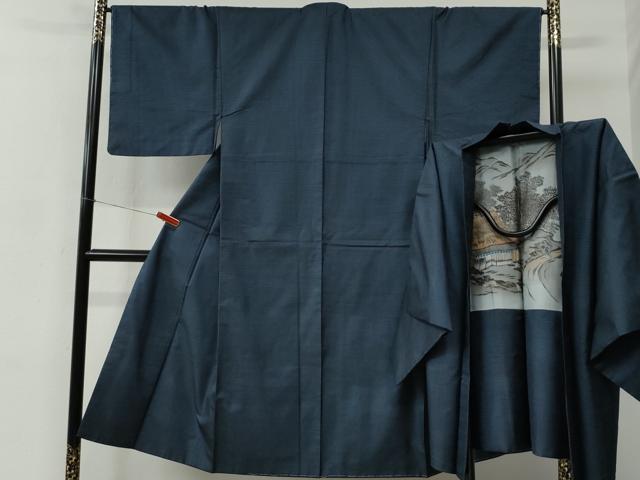 平和屋着物●男性 本場大島紬 アンサンブル 100亀甲 総詰め 正絹 逸品 未使用 CABC6630yc