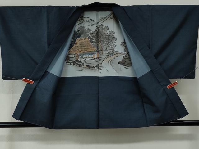 平和屋着物●男性 本場大島紬 アンサンブル 100亀甲 総詰め 正絹 逸品 未使用 CABC6630yc