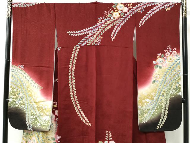 平和屋着物●豪華振袖 辻が花 暈し染め 銀彩 やまと誂製 正絹 逸品 CABC6637yc