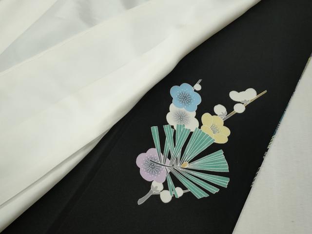 平和屋着物●豪華黒留袖 友禅 作家物 鴛鴦松竹梅 暈し染め 金彩 正絹 逸品 CABC6693yc