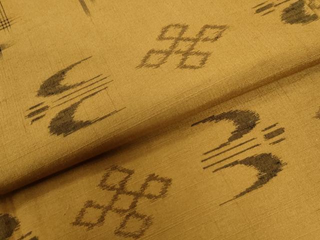 平和屋着物●本場琉球絣 紬 西武百貨店扱い 正絹 逸品 CABC6703yc