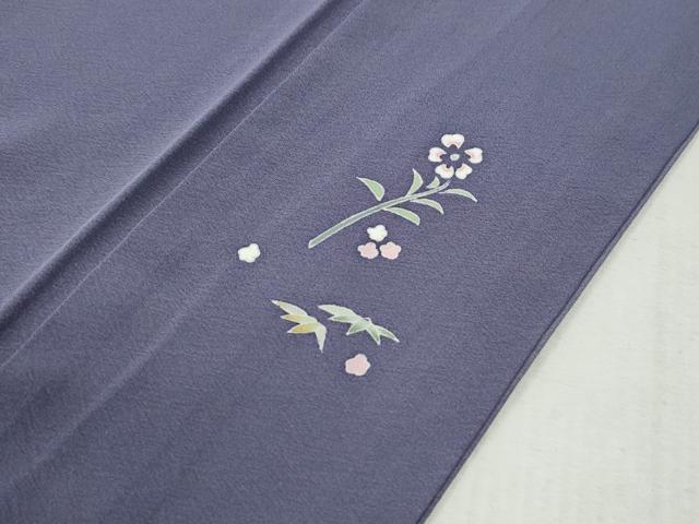 平和屋着物●本加賀友禅作家 松島由美 訪問着 短冊笹花文 暈し染め 京都きもの友禅扱い 正絹 逸品 CABC6792yc