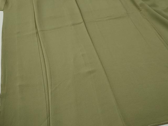平和屋着物●上質な色無地 根岸色 正絹 逸品 未使用 CABC6874yc