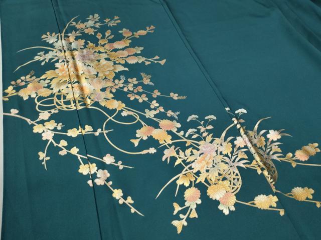 平和屋着物●金彩友禅 卓越技能者・名工・和田光正 訪問着 花籠文 金彩 正絹 逸品 CABC6930yc