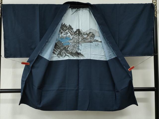 平和屋着物●男性 紬 アンサンブル 100亀甲 総詰め 正絹 逸品 未使用 CABC6946yc