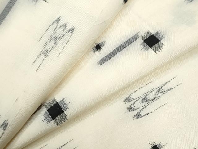 平和屋着物●本場琉球絣 紬 正絹 逸品 CABC6952yc