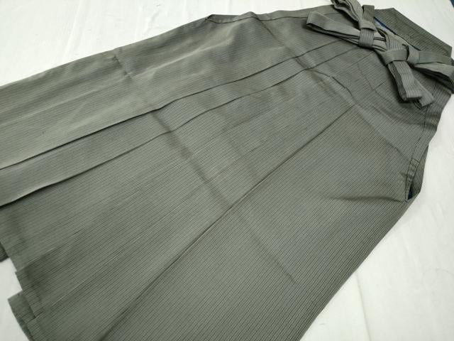 平和屋着物●男性 馬乗り袴 間道 正絹 逸品 CABC7006yc