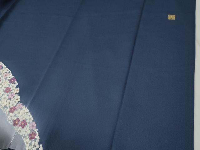 平和屋着物●訪問着 作家物 総刺繍 雪芝松竹梅 暈し染め 金糸 正絹 逸品 CABC7016yc